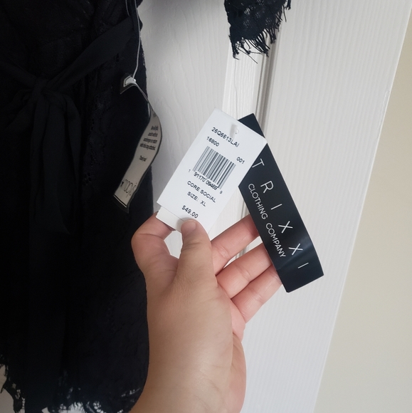 Black Lace Romper - Picture 3 of 4